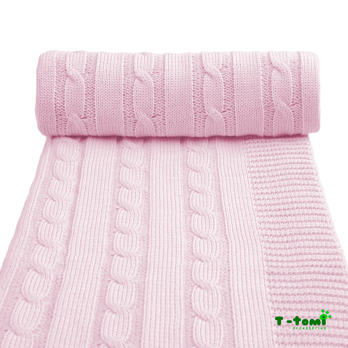 T-tomi Dětská pletená deka, růžová